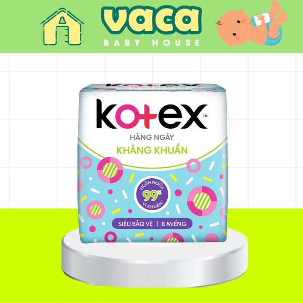 Băng vệ sinh hằng ngày Kotex siêu bảo vệ (gói 8 miếng)