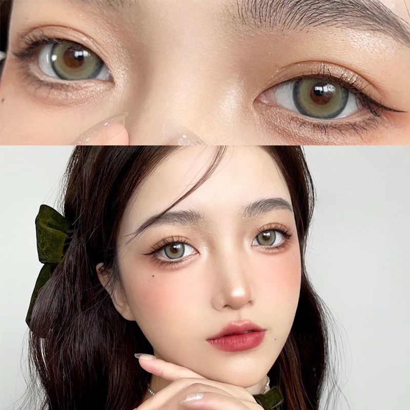 Bộ Kính Áp Tròng Màu Xanh Lá Cây Slytherin green lenses COS Euramerican