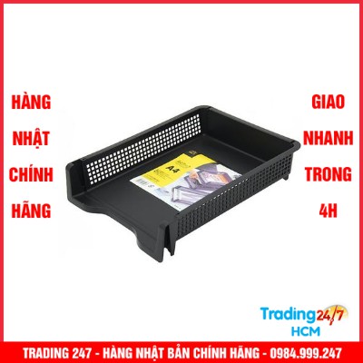 [Giao hàng HCM - 4h ] Khay đựng giấy, tài liệu khổ a4 có thể xếp chống Inomata nội địa Nhật Bản