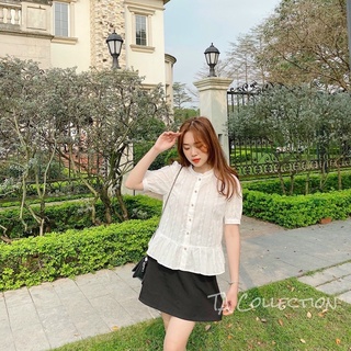 áo peplum thô hoa