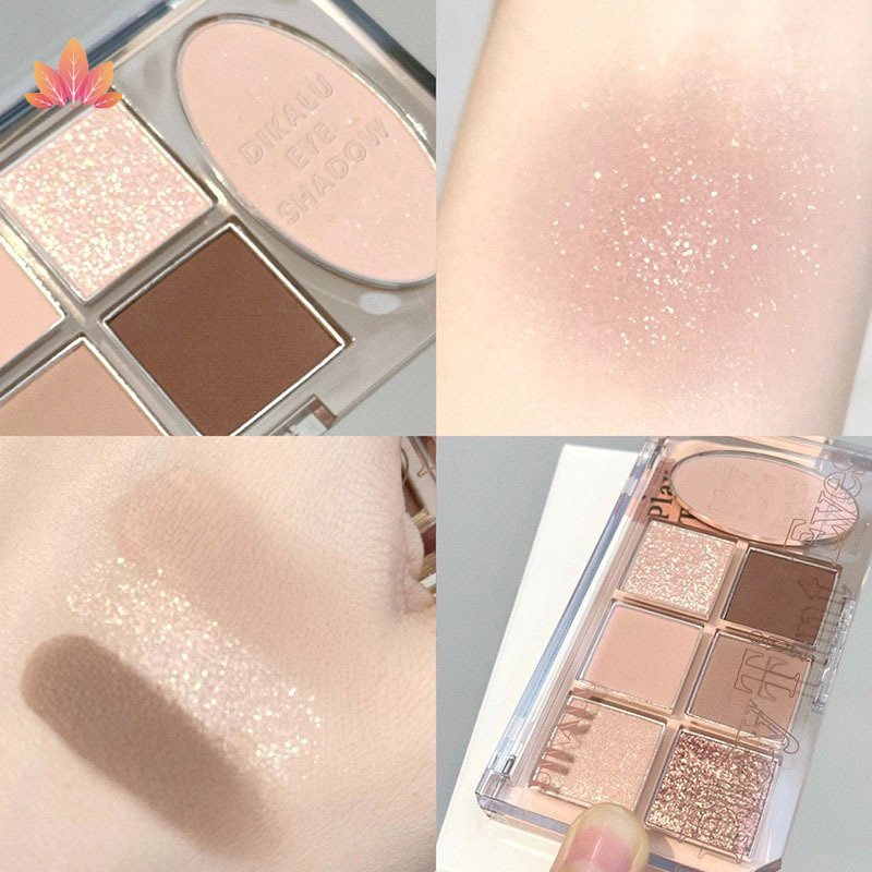 Bảng Phấn Mắt 7 Màu Sắc Tông Lì / Hiệu Ứng Ngọc Trai / Cà Phê /