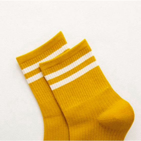 Tất Cotton Cổ Cao Thời Trang Hàn Quốc Dành Cho Nam Và Nữ