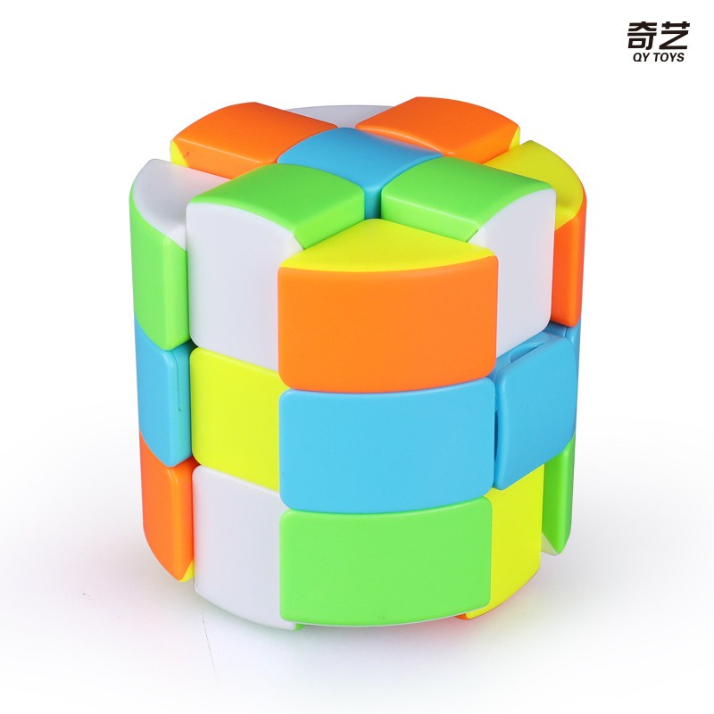 Rubik Biến Thể Hình Trụ Nhiều Màu Cylinder Rubik Z-Cube Cloud 3-layer Cylinder Stickerless