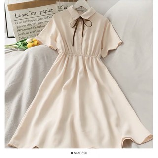 Váy nữ cổ áo polo tay voan