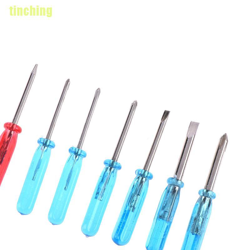 Bộ 7 Tuốc Nơ Vít Mini Màu Xanh Dương 45mm X 3mm