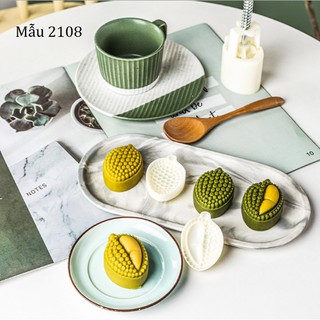Khuôn trung thu/bánh dứa lò xo hình trái sầu riêng 30-50gr [2108]