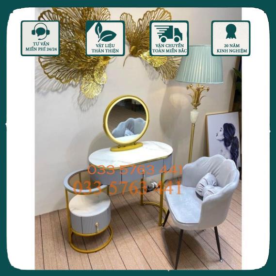 Bàn trang điểm kèm ghế và gương phong cách hiện đại nhập khẩu taobao cực xịn