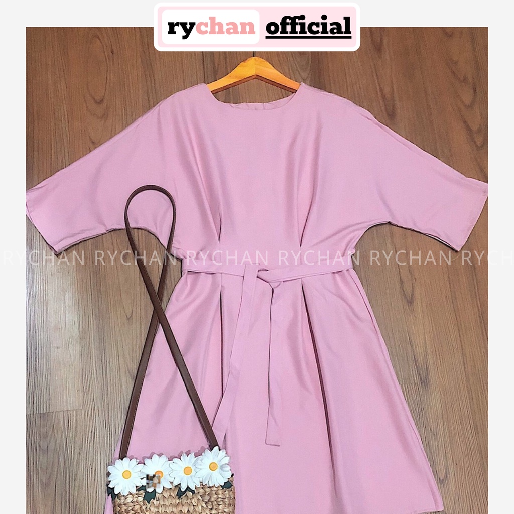 [ẢNH THẬT CUỐI] DX922 - Đầm Xòe Tiểu Thư Cột Eo Nút Sau