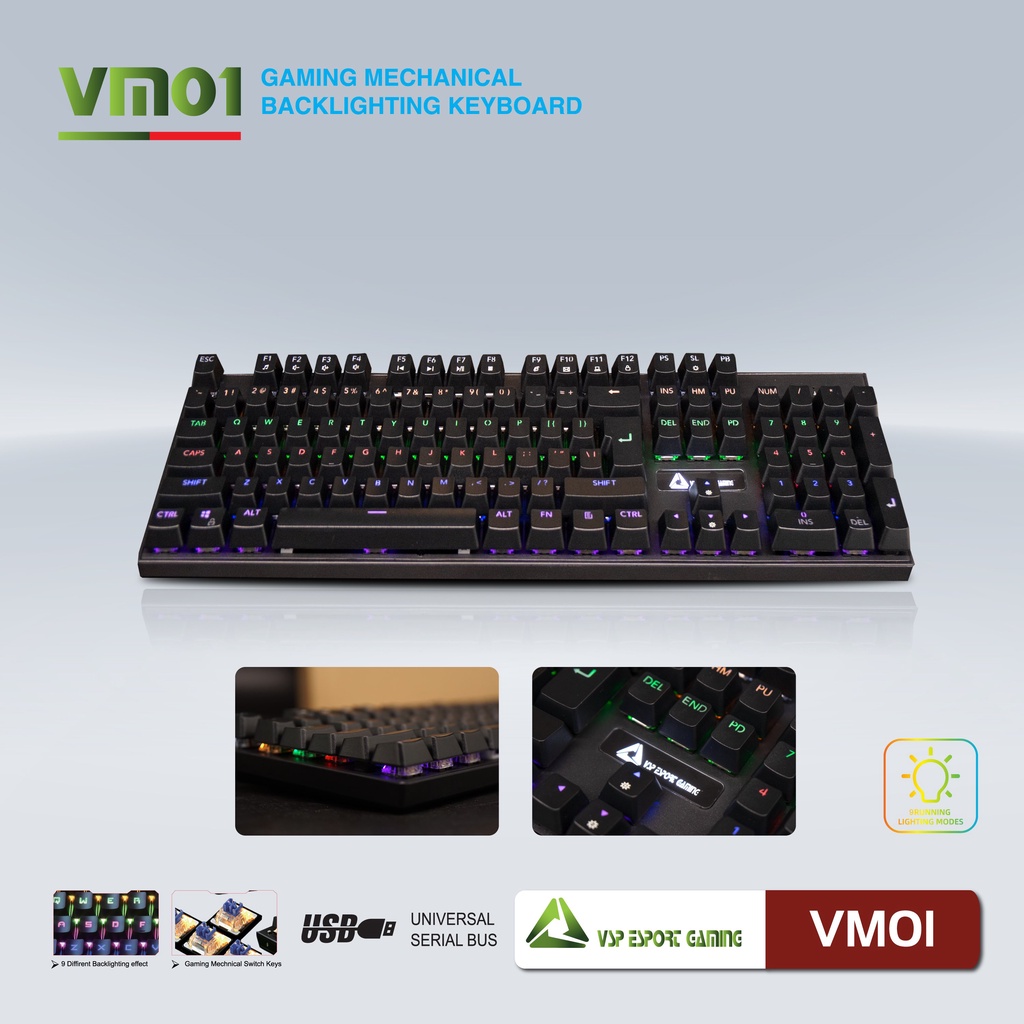 Bàn phím VSP eSport Gaming VM01