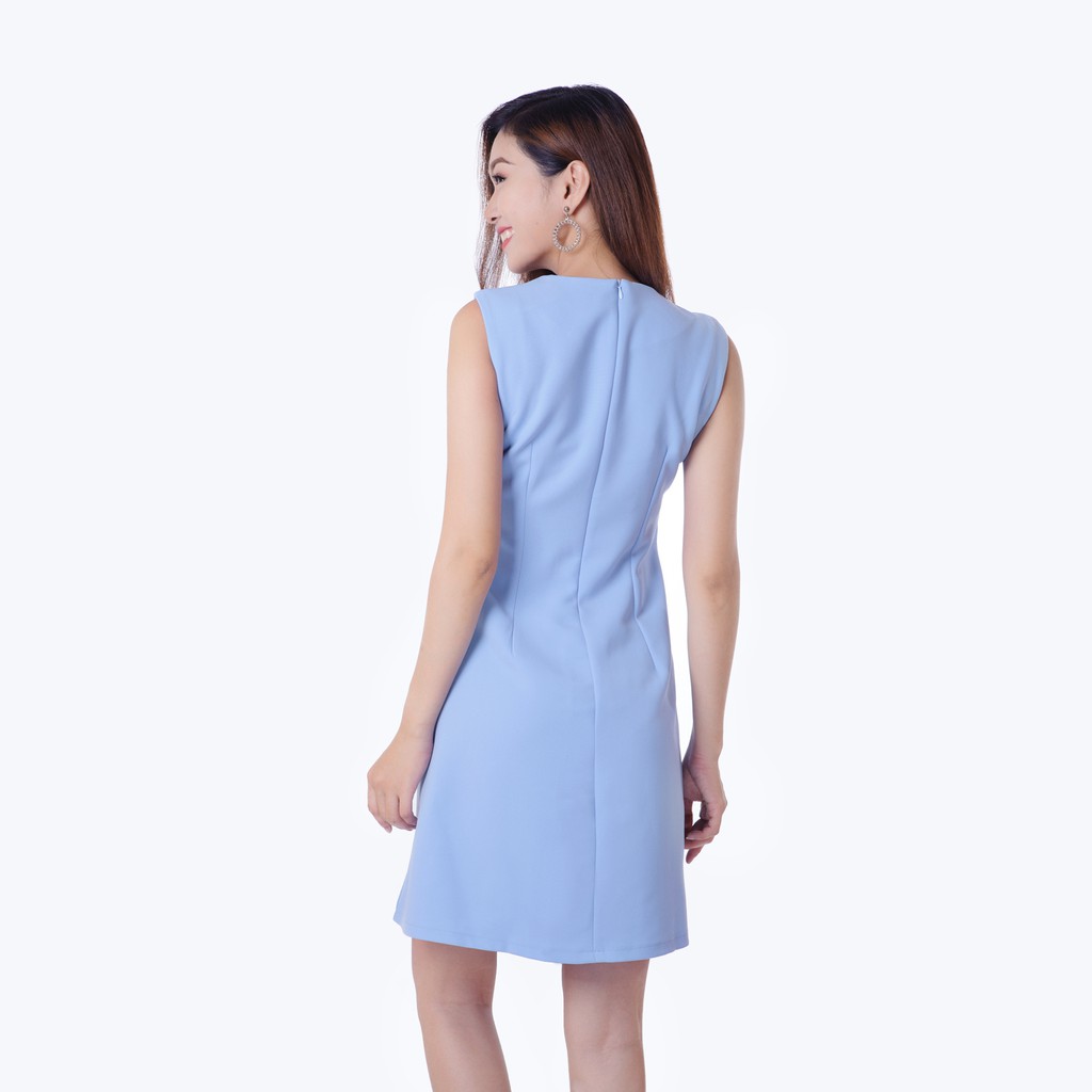 [Mã WABRWA15 giảm 15% đơn 300K] Đầm phối nút eo nhúng dễ thương thời trang Eden - D146 | BigBuy360 - bigbuy360.vn