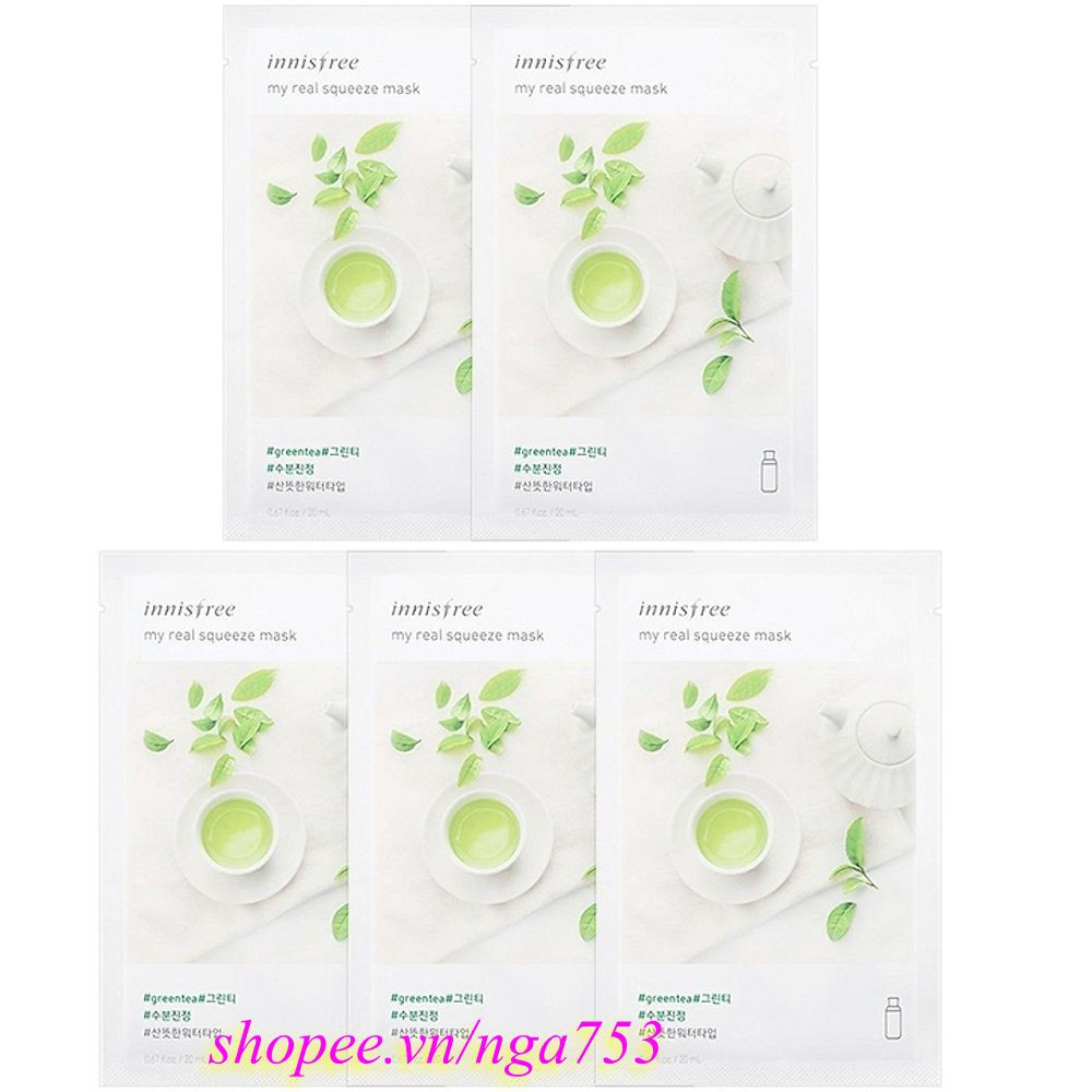 Mặt Nạ Trà Xanh Innisfree My Real Squeeze Mask Green Tea, nga753 Uy Tín Từ Chất Lượng.