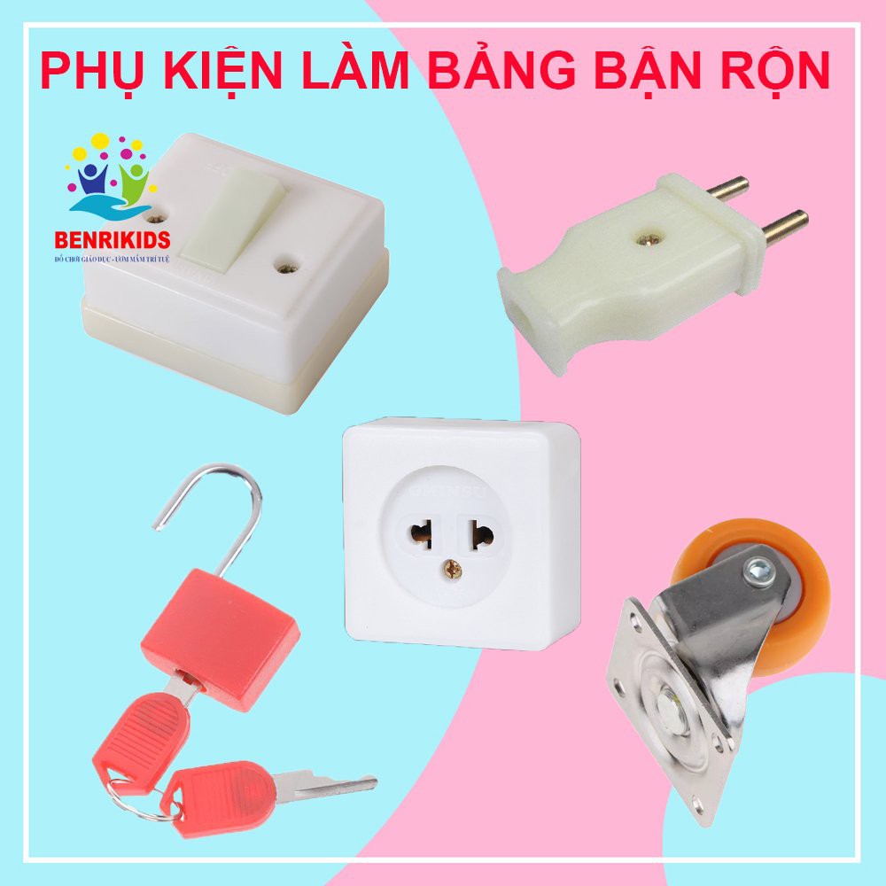 Trọn Bộ Phụ Kiện Làm Bảng Bận Rộn Busyboard Tại Nhà Cho Bé