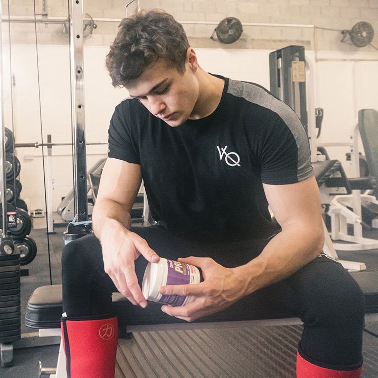 VQ Men's Cotton Shirt Sports Short-sleeved T-shirt Striped Running Casual Tee