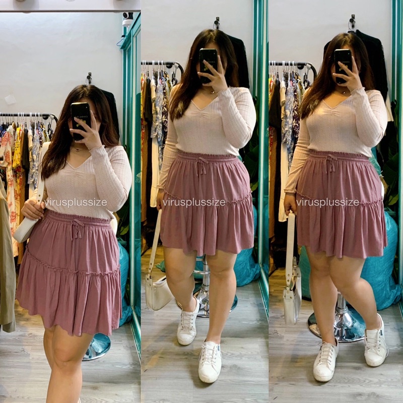 Áo len xoải cổ tim bigsize