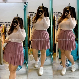 [virusplussize] áo len xoài cổ tim bigsize (MNGX)