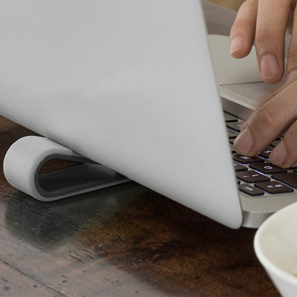 MC-Laptop Stand Adjustable Notebook Lifter Silicone Computer Cooling Rack Kickstand PC Bracket