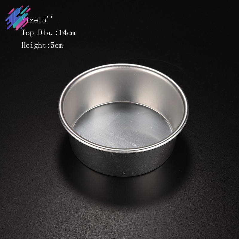 Khuôn hợp kim nhôm hình tròn chống dính với đáy khuôn tháo rời 4/5/6/8/9/10inch