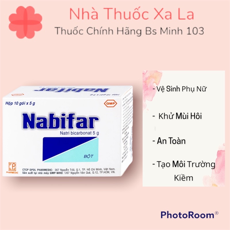 Muối Nabifar Vệ Sinh Phụ Nữ Khử Mùi Hôi Tạo Môi Trường Kiềm