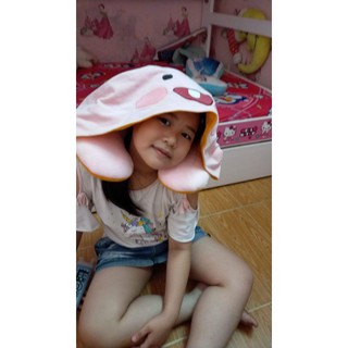 Gối cổ đi xe có nón 2 mặt Rian & đào🥰🥰🥰