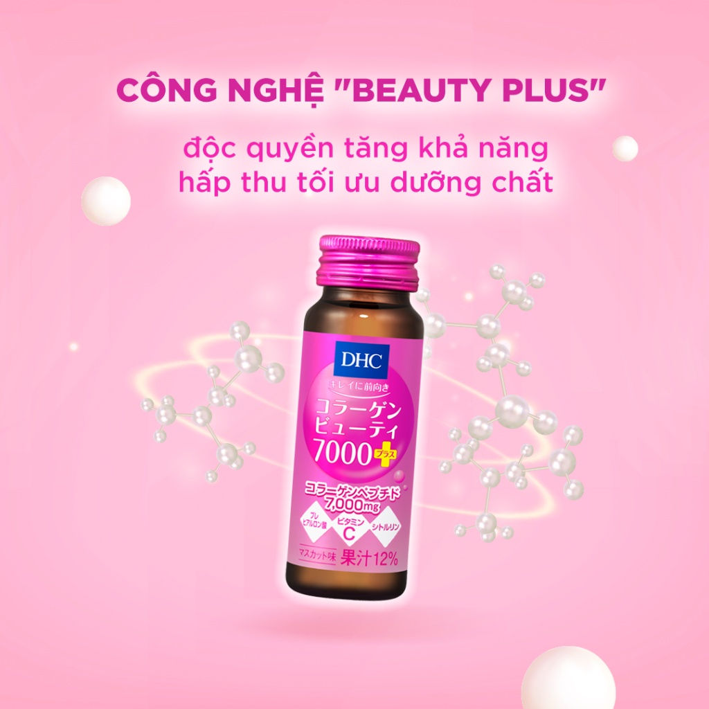 Nước Uống Bổ Sung DHC Collagen Beauty 7000 Plus (10chai x 50ml)