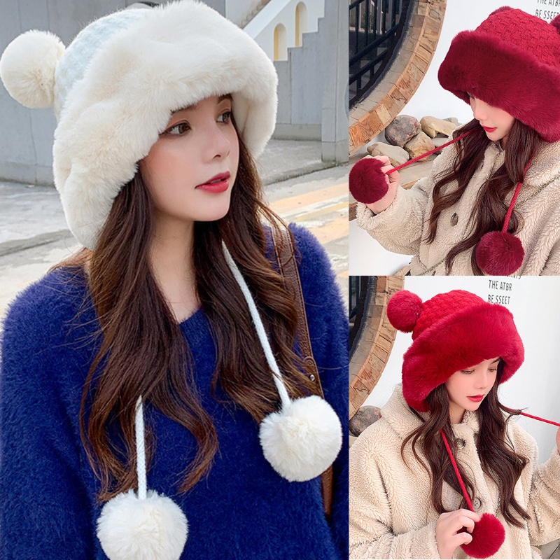 Mũ beanie Trùm Đầu Ấm Áp Thời Trang Thu Đông
