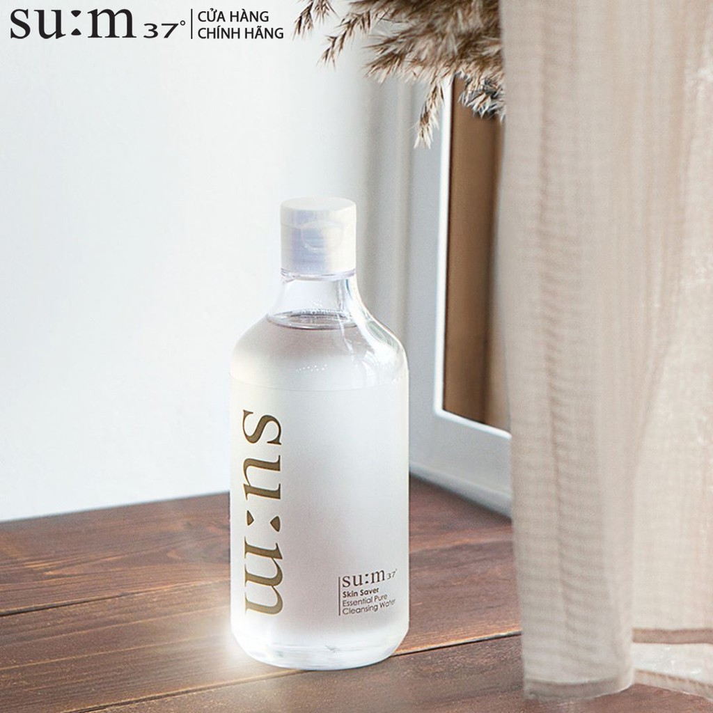 [HB Gift] Tẩy trang giàu ẩm 3 trong 1 Su:m37 Skin Saver Essential Cleansing Water 100ml Gimmick