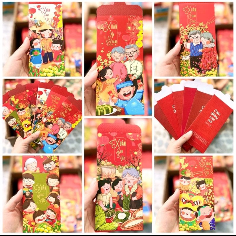 1 Bao lì xì bất kỳ Lì xì tết Nhâm Dần 2022 chất lượng cao đẹp