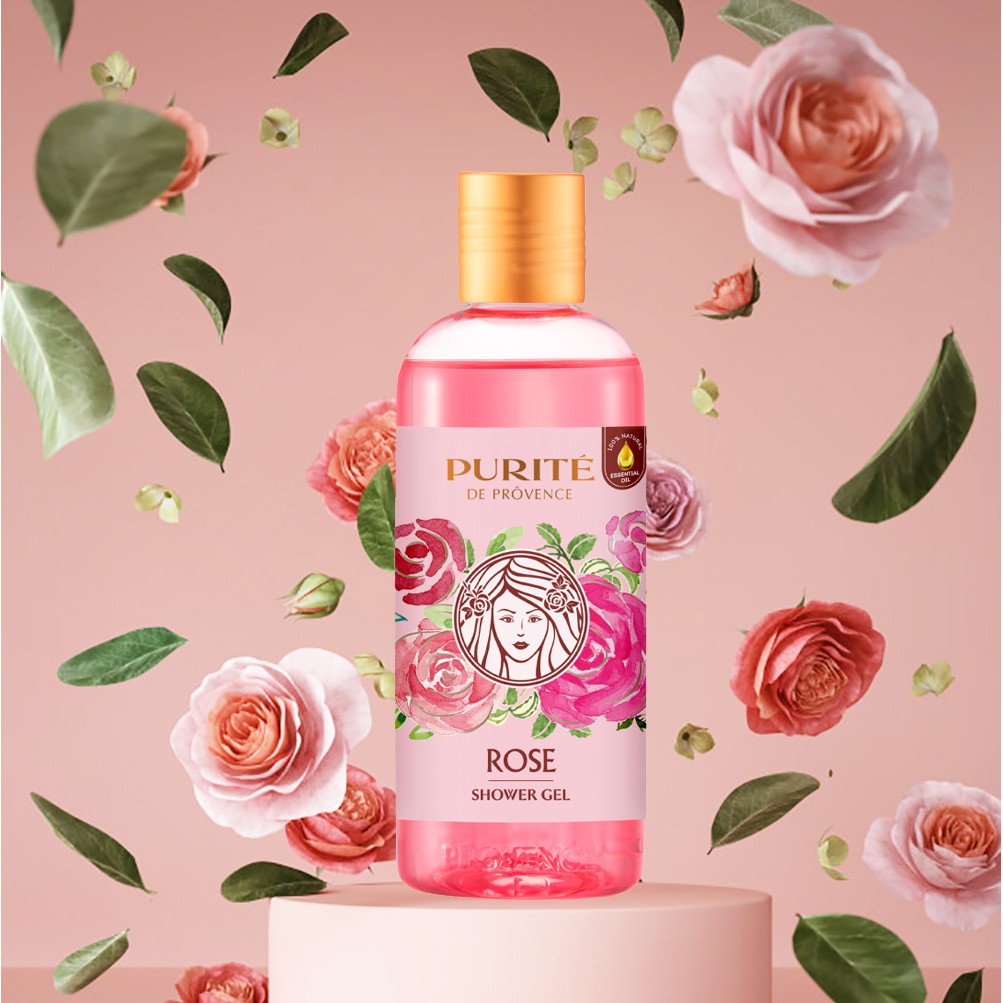 Sữa Tắm Purité Rose Shower Gel Mềm Mịn Da Hương Hoa Hồng 250ml