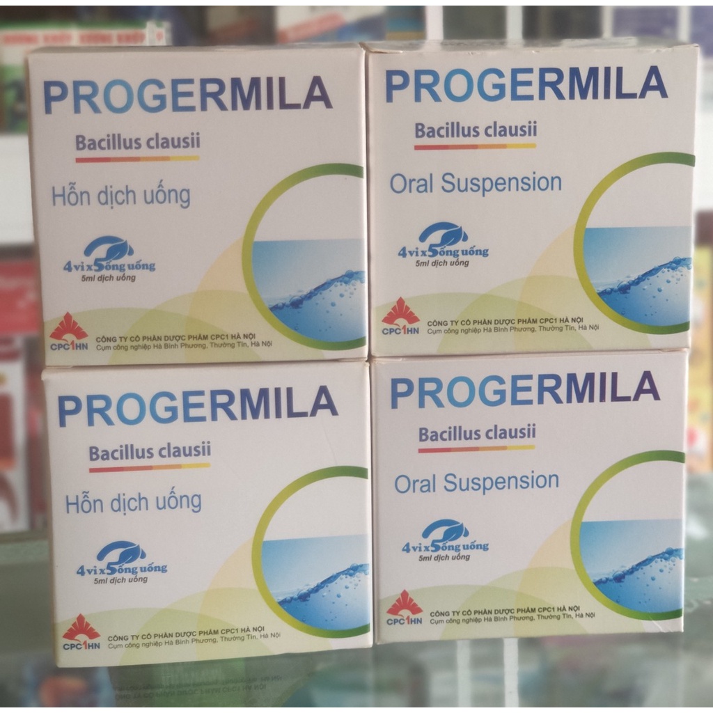 Progermila Men Vi Sinh Hỗ Trợ Tang Cường Tiêu Hóa Hộp 20 Ống
