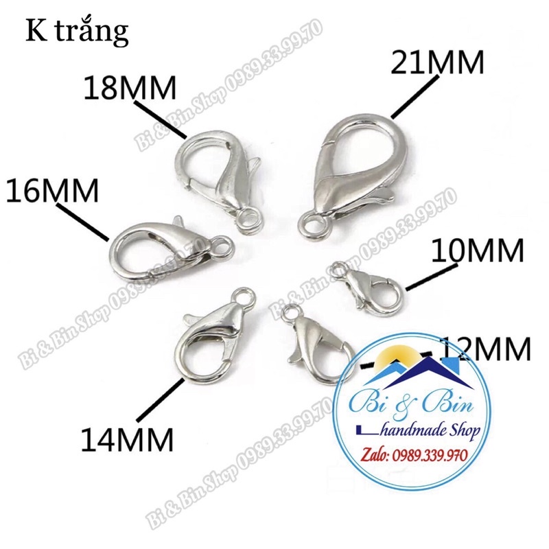 Gói 20 Cái Móc Càng Cua Làm Vòng Đeo Tay, Dây Chuyền, Trang Sức Handmade - PK422