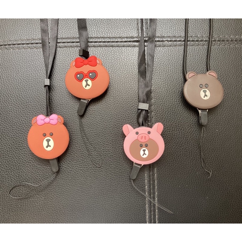 Dây và bao để thẻ hoặc tag vali nhiều mẫu Gấu Thỏ Brown Cony Line