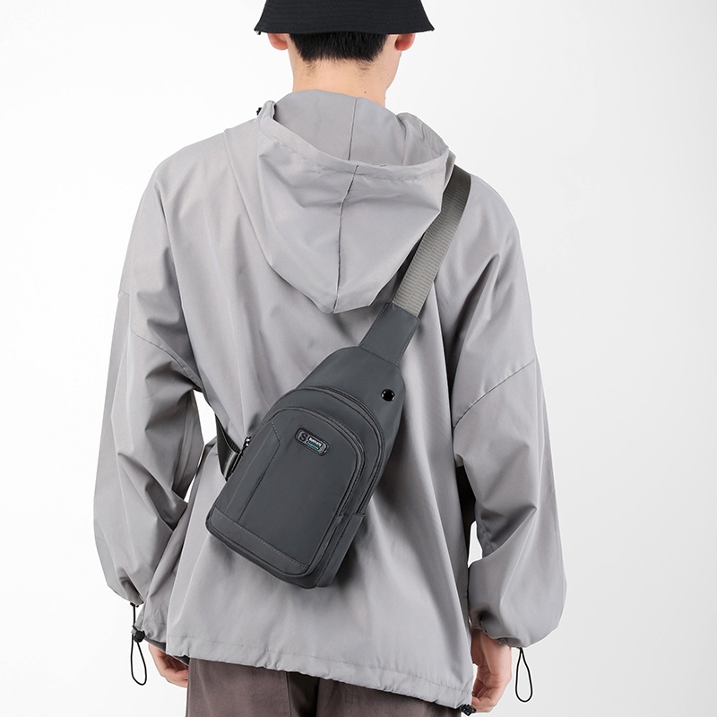 Túi Đeo Chéo Nylon Chống Thấm Nước Thời Trang Hàn Quốc Dành Cho Nam