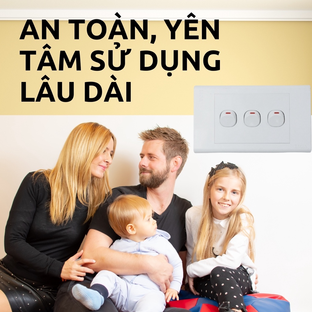 Mặt Công Tắc Âm Tường Sino Cao Cấp 1-4 Lỗ