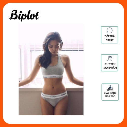 BỘ ĐỒ LÓT NỮ CALVIN KLEIN (CK) CAO CẤP COTTON 3 LỖ CÓ MÚT LÓT CK01 | BigBuy360 - bigbuy360.vn