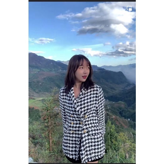 Áo dạ tweet caro 2 hand