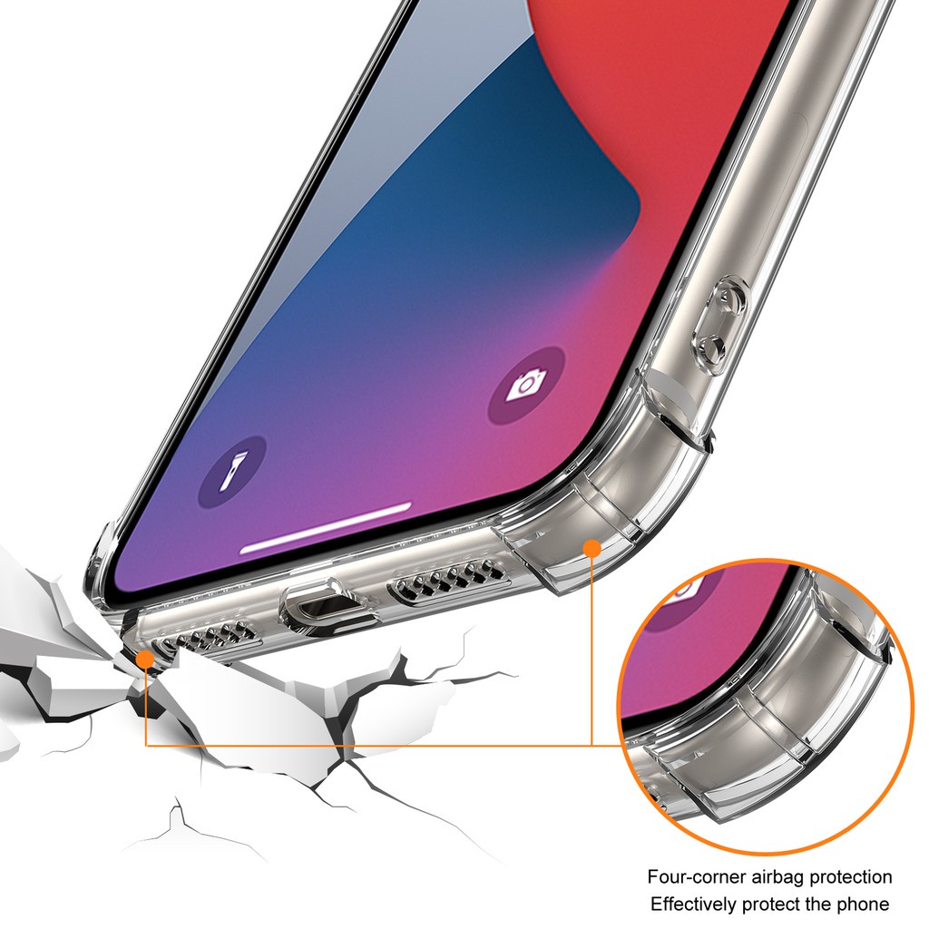 Ốp lưng JURSUE chống sốc silicon mềm cho iPhone 13 12 11 Pro Max SE 2020 X XR XS ip 8 7 6 6S Plus Y203