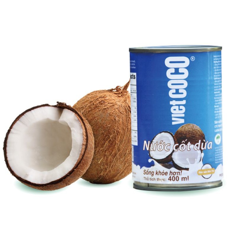 Sỉ 1 Thùng ( 24 hộp) NƯỚC CỐT DỪA VIETCOCO 22% - 400ML