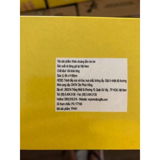 Áo choàng Pamper cho bé