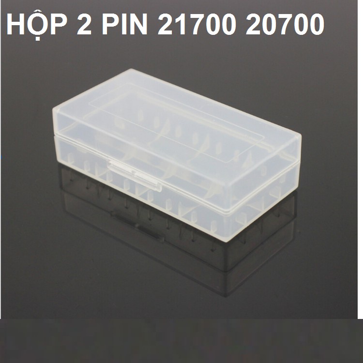 Hộp đựng 2 pin 21700 / 20560 bằng nhựa