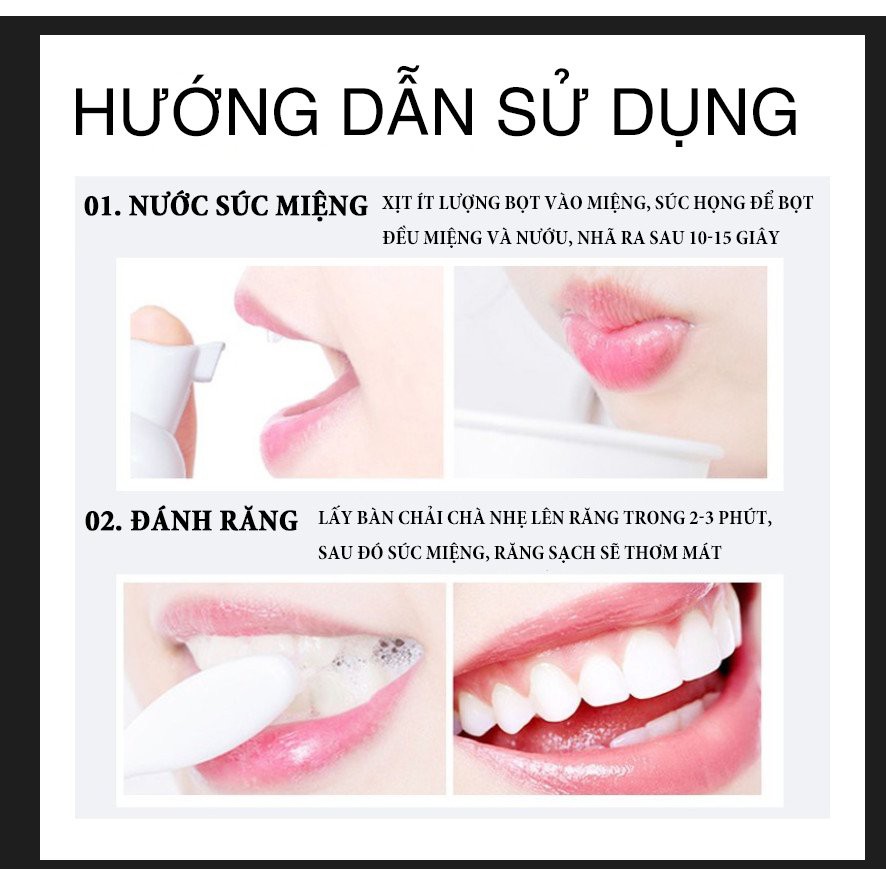 Bọt Đánh Răng & Súc Miệng Baimiss Ngừa Vôi Chống Ố Răng Toàn Diện 60ml BMYR58