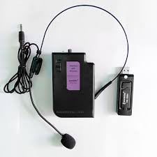 Mic trợ giảng không dây, cài tai V11 hỗ trợ cho loa giảng dạy, karaoke