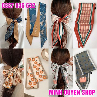 Dây Buộc Tóc Dạng Khăn Lụa Thời Trang Đẹp Và Đa Năng Cho Nữ ( 100x8 cm)