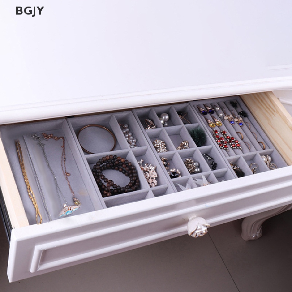 BGJY Velvet Jewelry Display Holder Neckalce Bracelet Earring Storage Organizer NEW