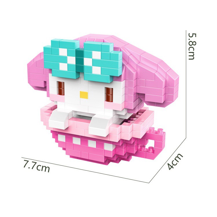 Hc Đồ Chơi Mô Hình Lắp Ráp Cốc mini Hoạt Hình melody Thủy Thủ Mặt Trăng stellalou 2101