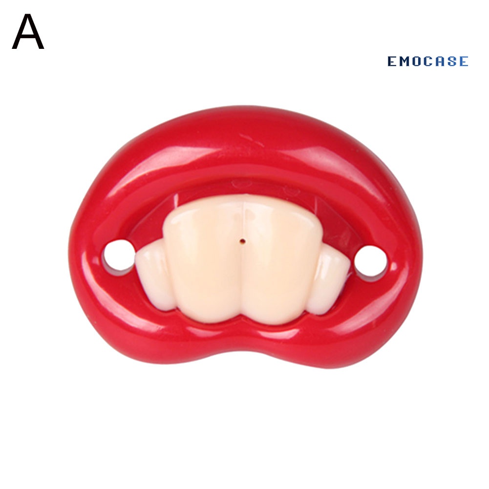 Núm Ti Giả Miệng To Cho Bé Ngậm Mọc Răng