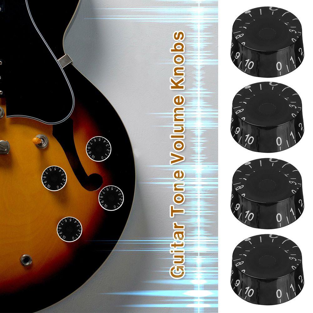 CHOOKEY Nút Điều Chỉnh Âm Lượng Thay Thế Bằng Nhựa Màu Trắng Đen Cho Les Paul LP