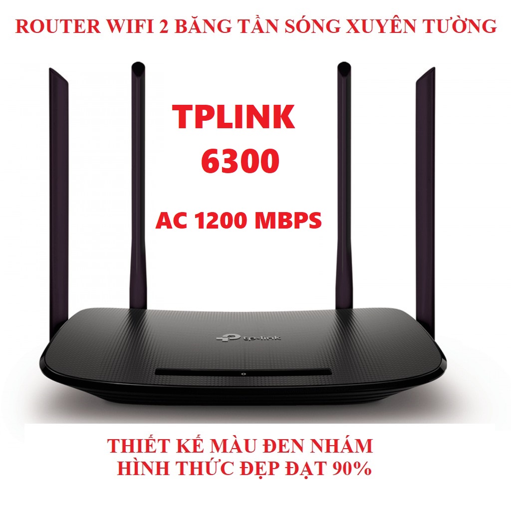 Bộ Phát Wifi 4 râu TPLINK băng tần kép chuẩn AC sóng xuyên tường giá rẻ, modem wifi tplink, router wifi xuyên tường
