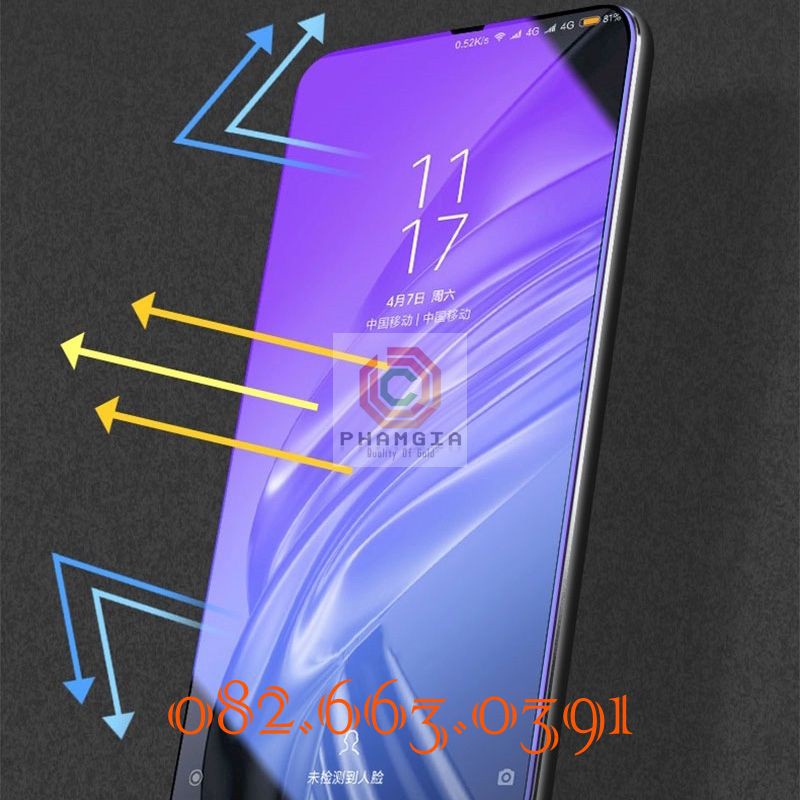 Cường Lực Samsung bảo vệ mắt ánh tím Samsung A70/A75/A71/A80/A81/A90 nano dẻo