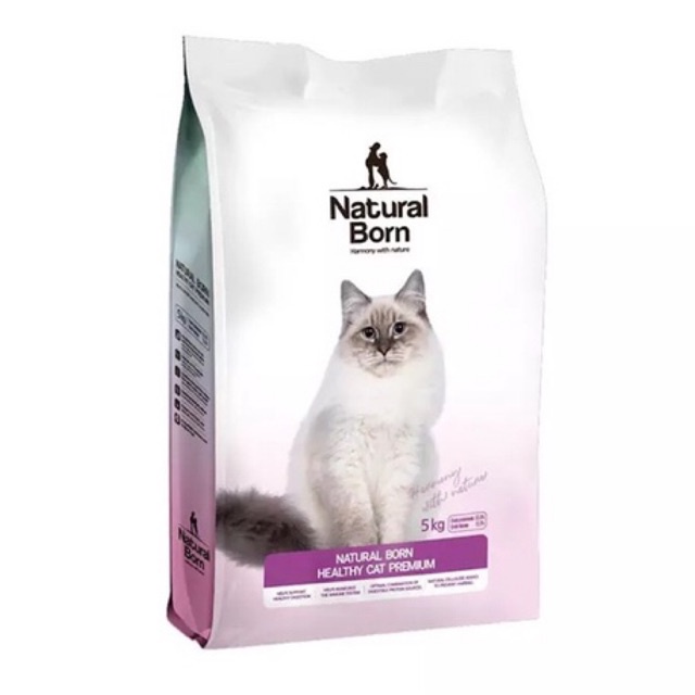 Thức ăn cho mèo hạt Natural Born Healthy Cat Premium bao 5kg xuất xứ Hàn Quốc