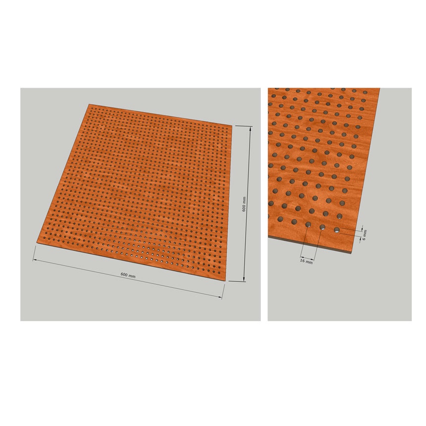 Gỗ tiêu âm kiểu đục lỗ Remak® Wooden Acoustic Perforated